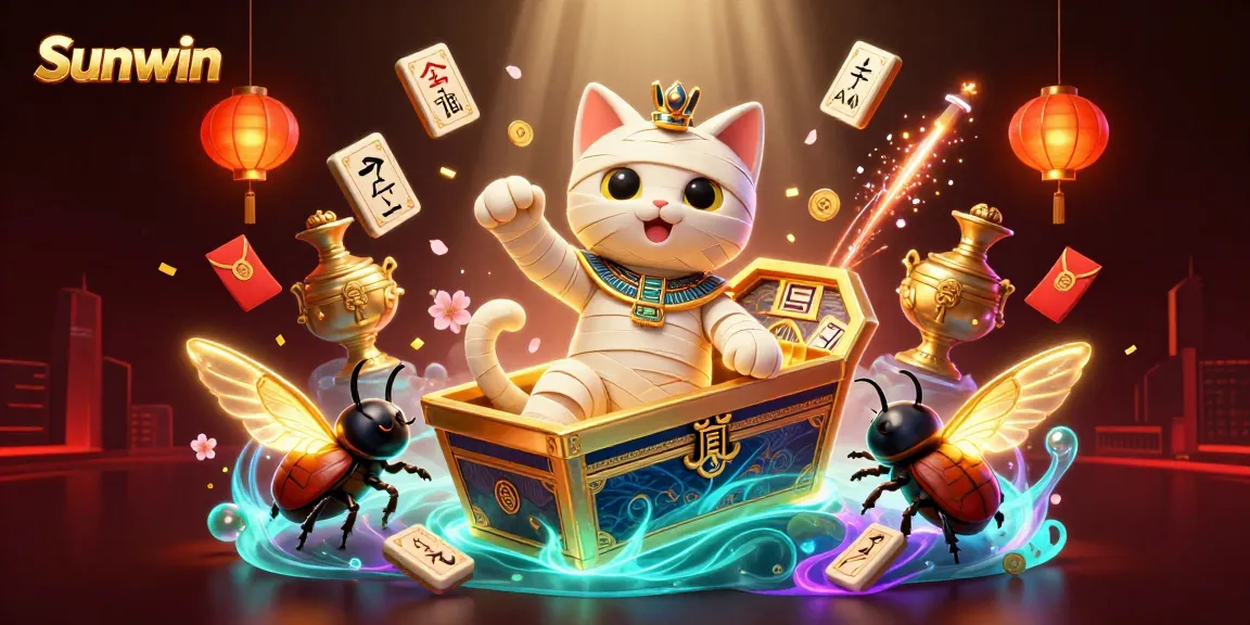 Engage with Sunwin's vibrant gaming energy featuring unique Egyptian-themed characters and elements.