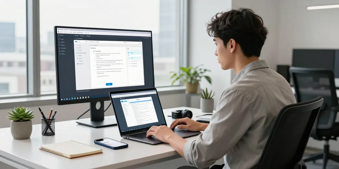 WPS Download interface displayed on a laptop in a modern office workspace.