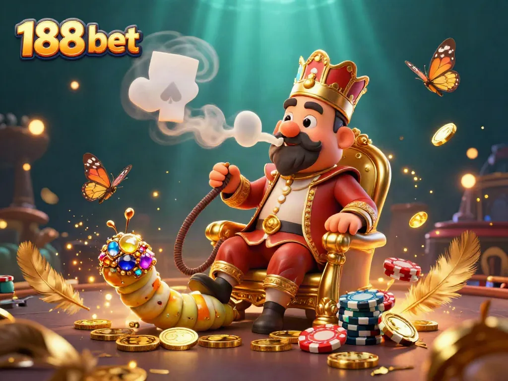 Experience thrilling gameplay at 188 bet, featuring vibrant casino elements and a captivating character scene.