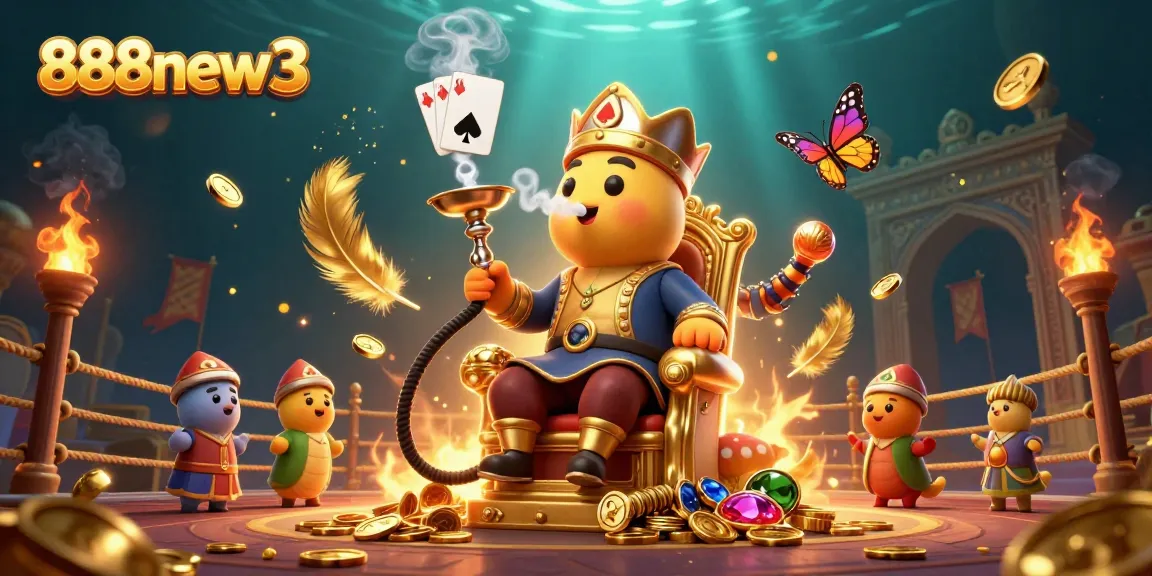 Engage in thrilling action with 888new3 as smoke rings form poker hands in an ornate casino scene.