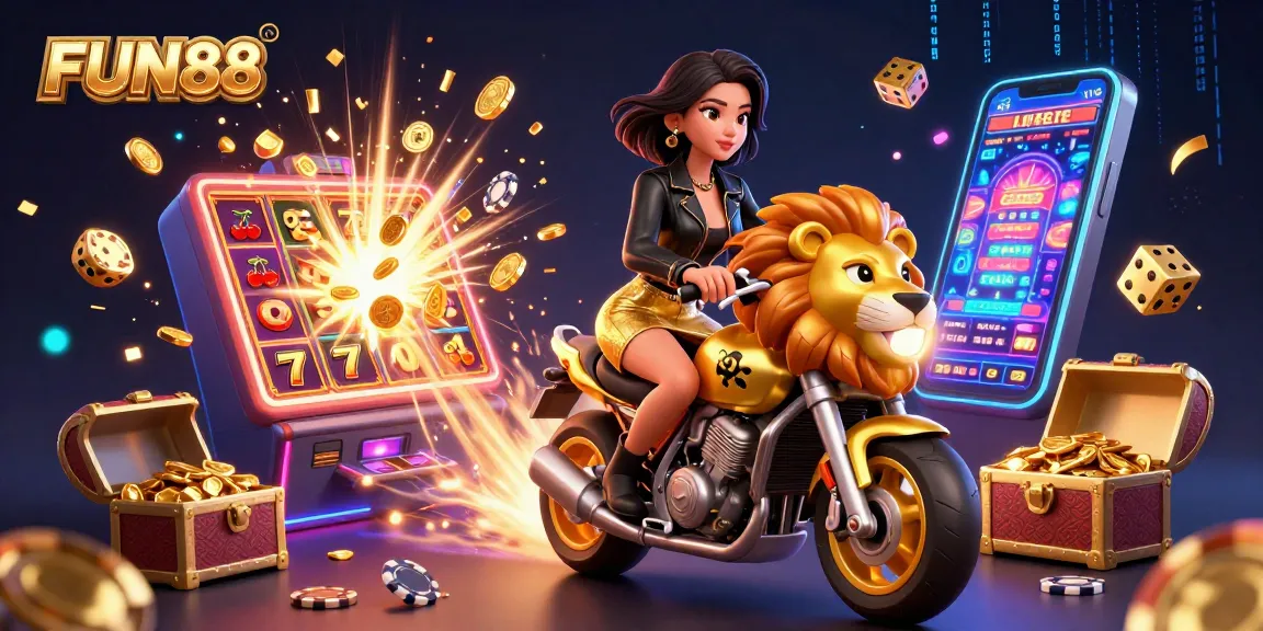 Experience thrilling moments at FUN88 with an exciting 3D casino scene and captivating visuals.