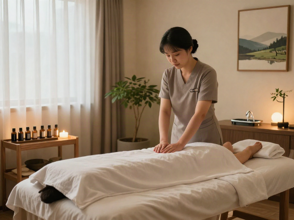 Experience the best 경기도출장마사지 in a serene massage setting with calming elements.