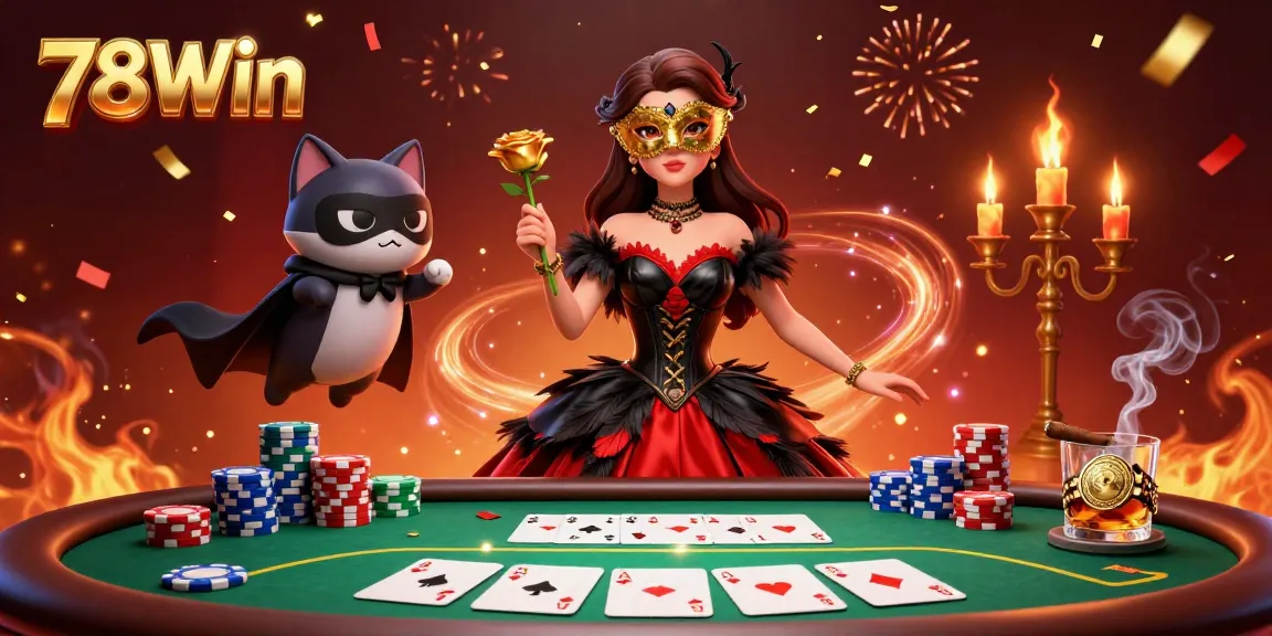 Experience thrilling 78Win casino action with stunning characters and immersive gaming elements.