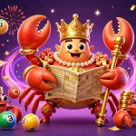Experience the excitement of Say88 with a vibrant 3D casino scene showcasing a golden crab emperor and dynamic gaming elements.