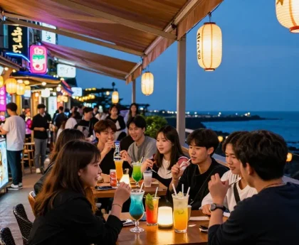 제주유흥의 다양한 즐길거리와 분위기를 만끽하는 모습