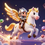 Experience exciting games at mb66i with vibrant lottery balls and action-packed casino elements.